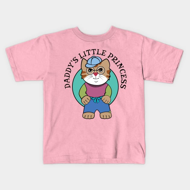 Daddy's Little Princess Kids T-Shirt by Sue Cervenka